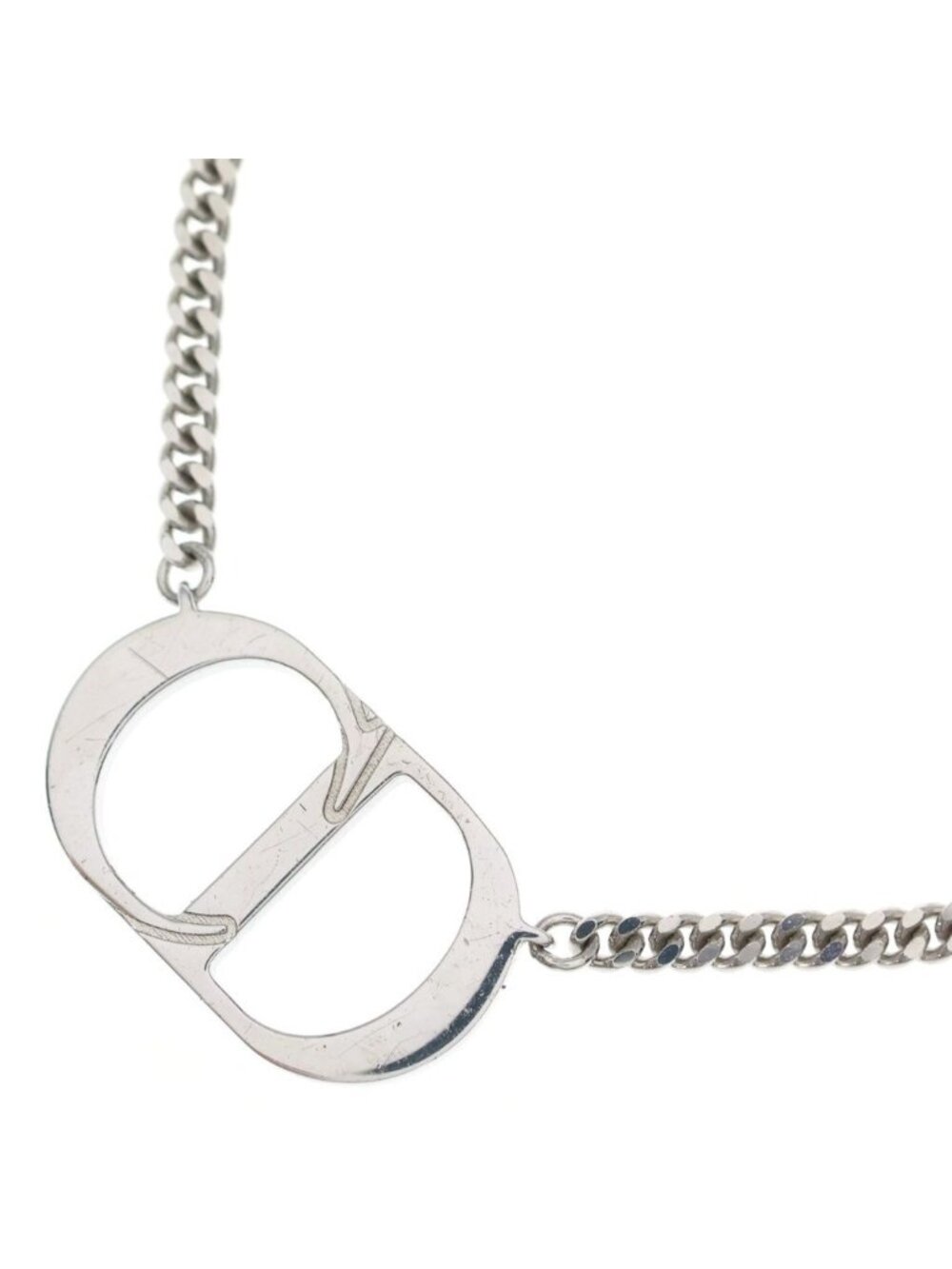 Dior CD Logo Pendant Silver